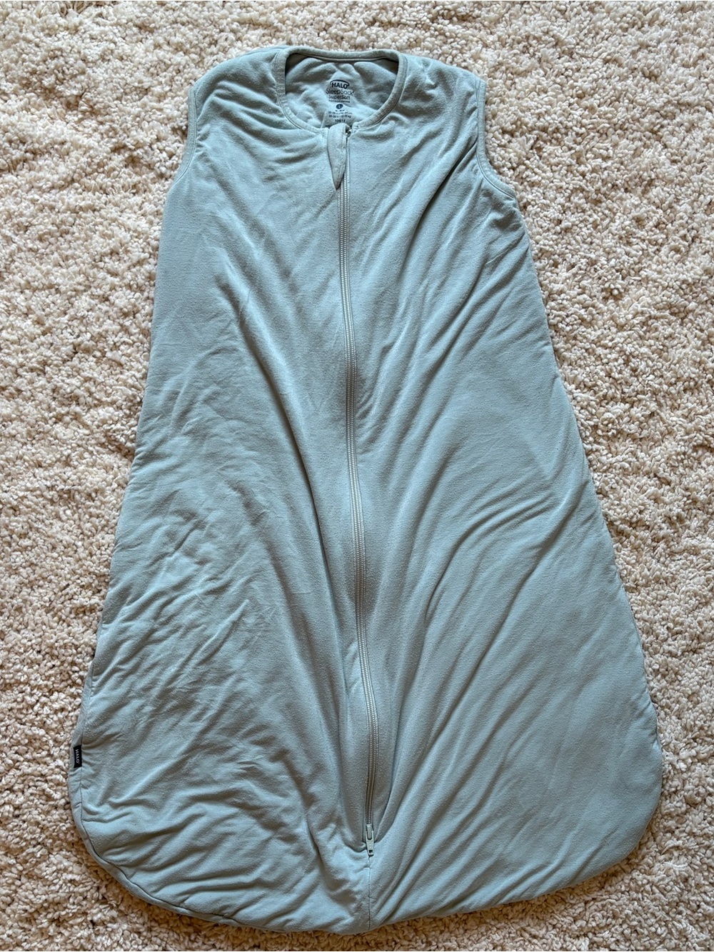 HALO SleepSack SuperSoft Bamboo 1.5 TOG Large 12-18M Calm Sage Green